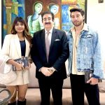 Miss Universe Odisha Anushka Ghosh and MTV Splitsvilla Fame Mohit Magotra Visit Marwah Studios, Film City Noida