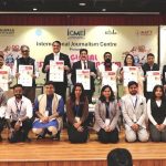 Newsletter by Students of AAFT School of Journalism Released by Eminent Media Leaders at Marwah Studios