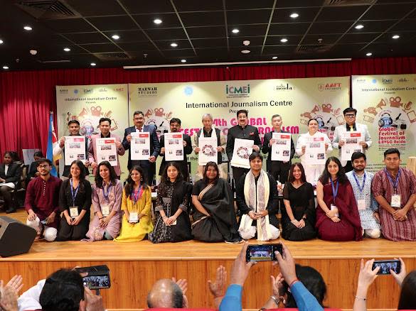 Newsletter Prepared by AAFT Students Released at 14th Global Festival of Journalism & AVGC Noida 2026