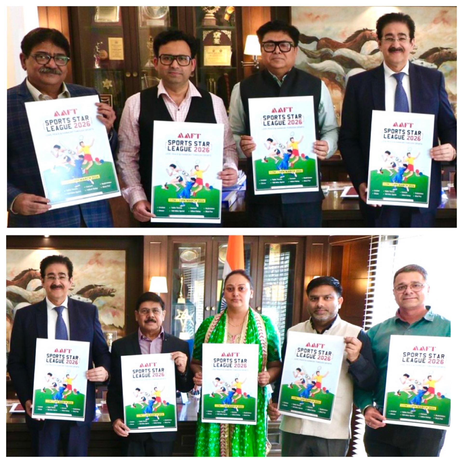 AAFT Sports Star League 2026 Poster Launched at Marwah Studios
