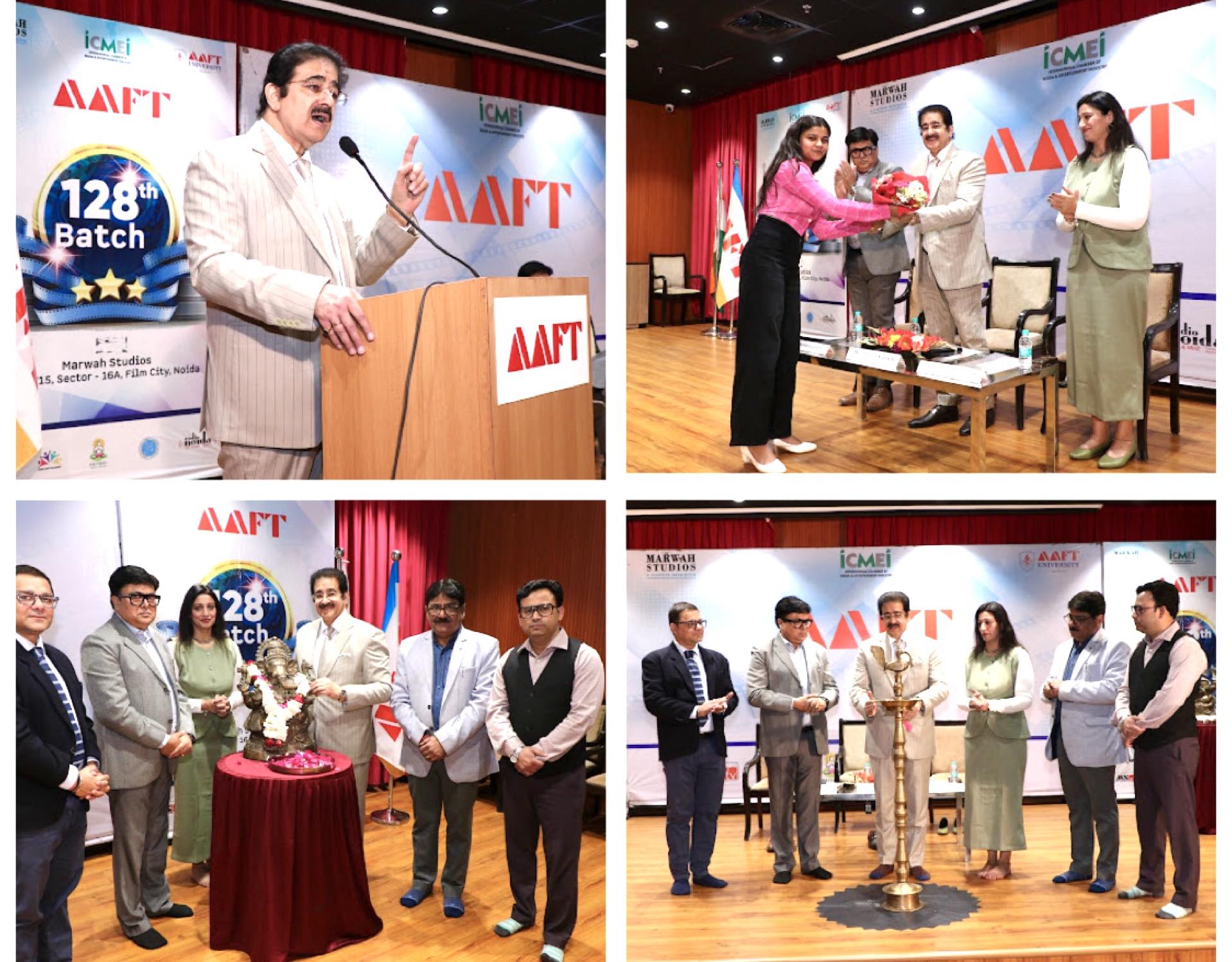 Historic Inauguration of 128th Batch of Short-Term Courses at AAFT, Marwah Studios