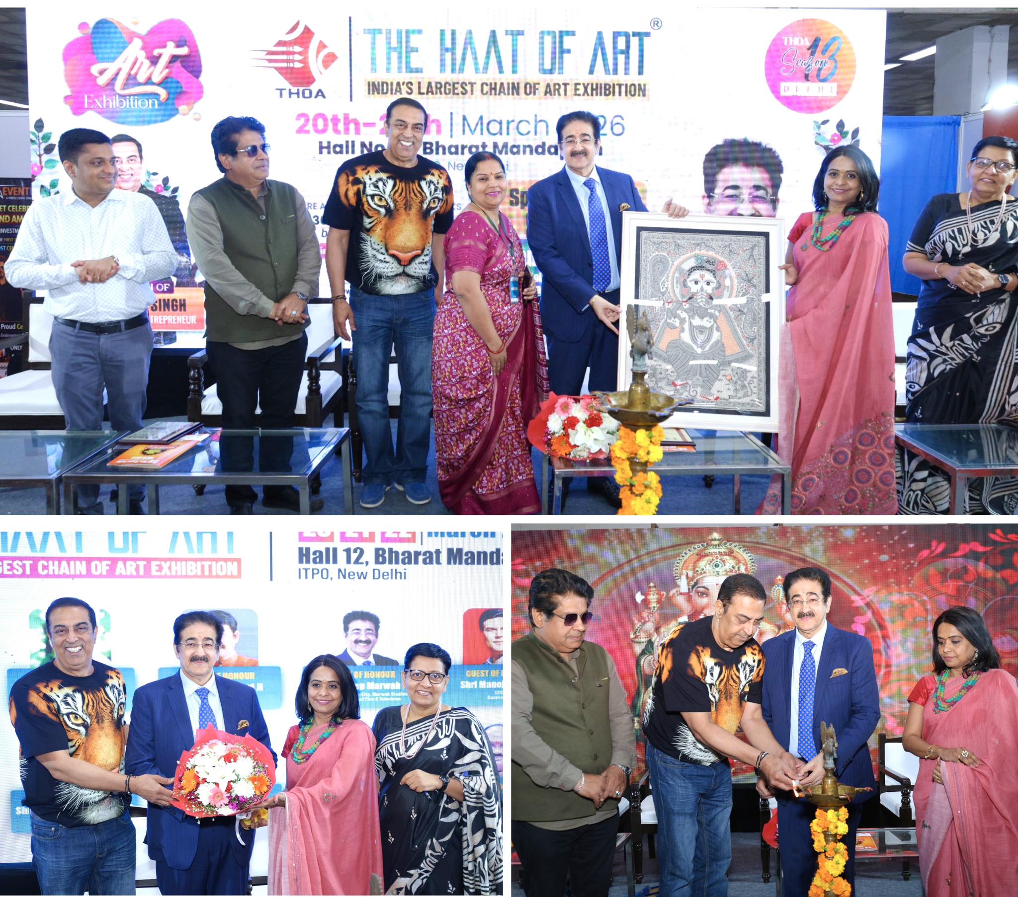 Dr. Sandeep Marwah Inaugurates Grand 3-Day Art Expo “HAAT ART” at Bharat Mandapam