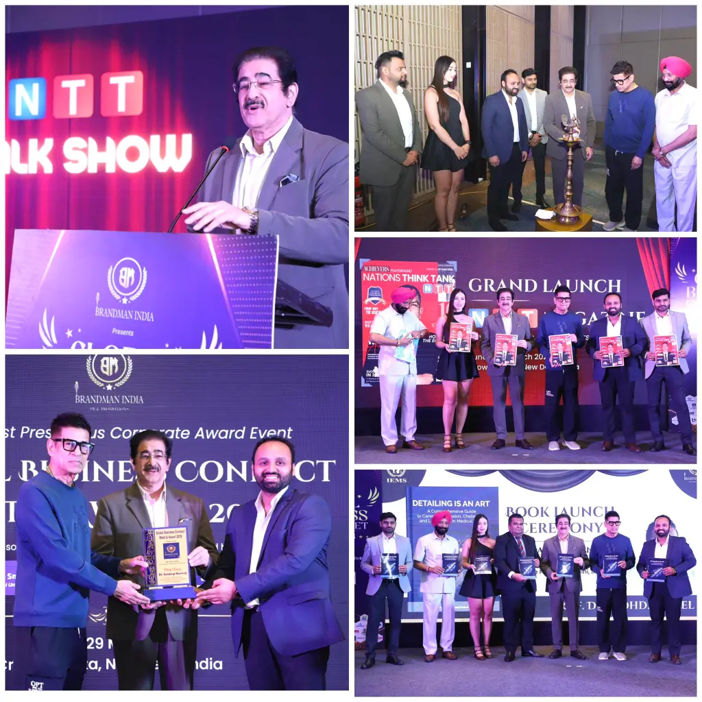Sandeep Marwah Honoured with Prestigious Brand Man India Award for Creating a Robust Cinema Ecosystem in North India