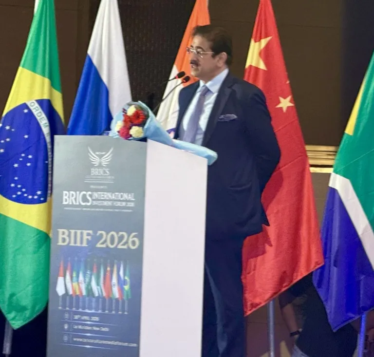 Sandeep Marwah Addresses BRICS International Investment Forum at Le Méridien on “Relations Through Art & Culture”