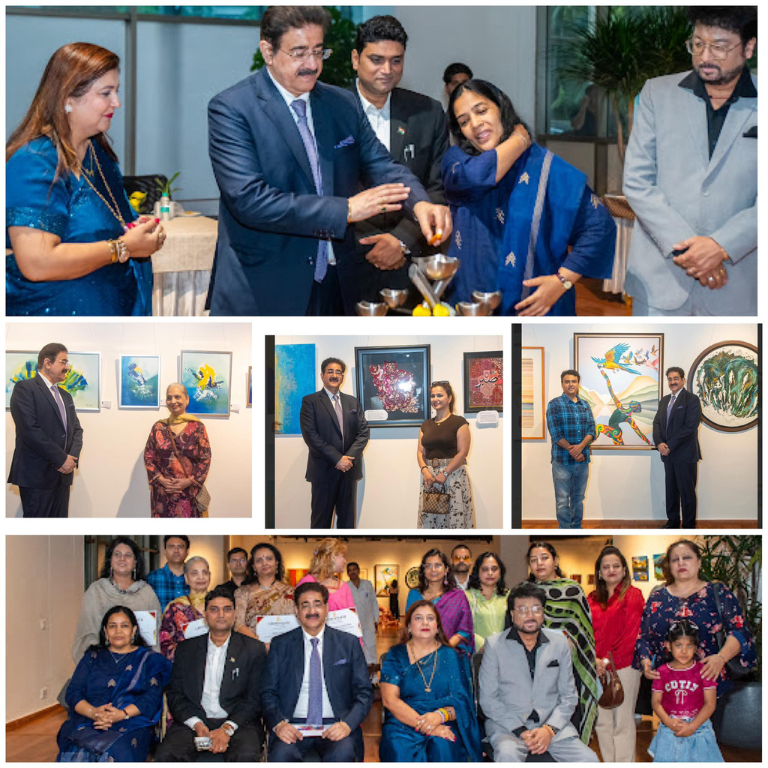 Sandeep Marwah Inaugurated Group Art Exhibition “Art Spectra” at New Delhi