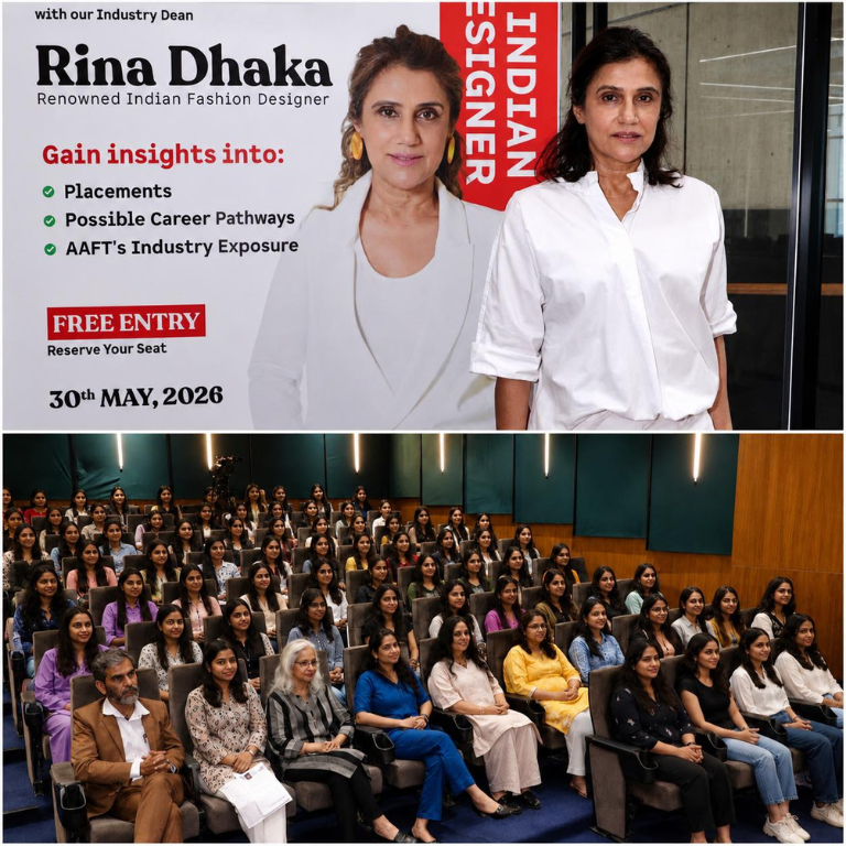 Renowned Fashion Designer Reena Dhaka Conducts Inspiring Workshop at AAFT