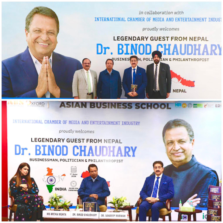 Historic Visit of Dr. Binod Chaudhary Inspires Future Business Leaders at Asian Business School