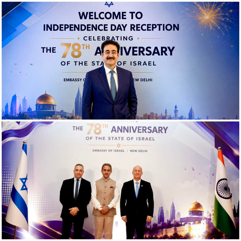 Dr. Sandeep Marwah Attends Israel National Day Celebration, Reaffirms Commitment to Strengthening India-Israel Cultural Relations