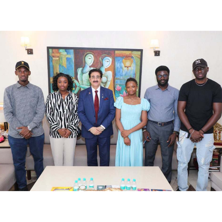 Team of Afro Asian Students Association Visits Marwah Studios to Strengthen Asia-Africa Student Relations
