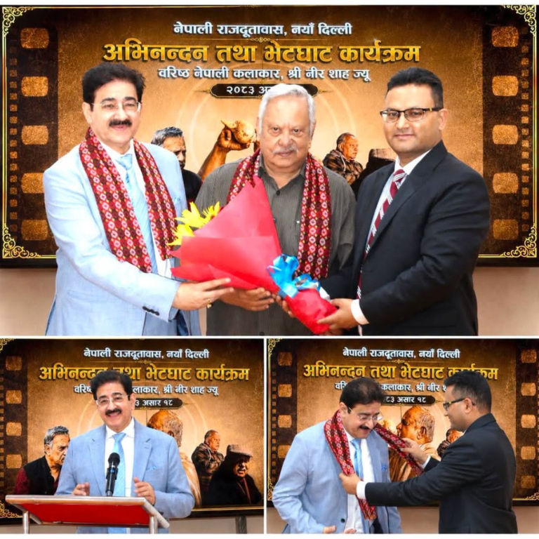 Dr. Sandeep Marwah Honoured at Embassy of Nepal for Strengthening India–Nepal Cultural Relations