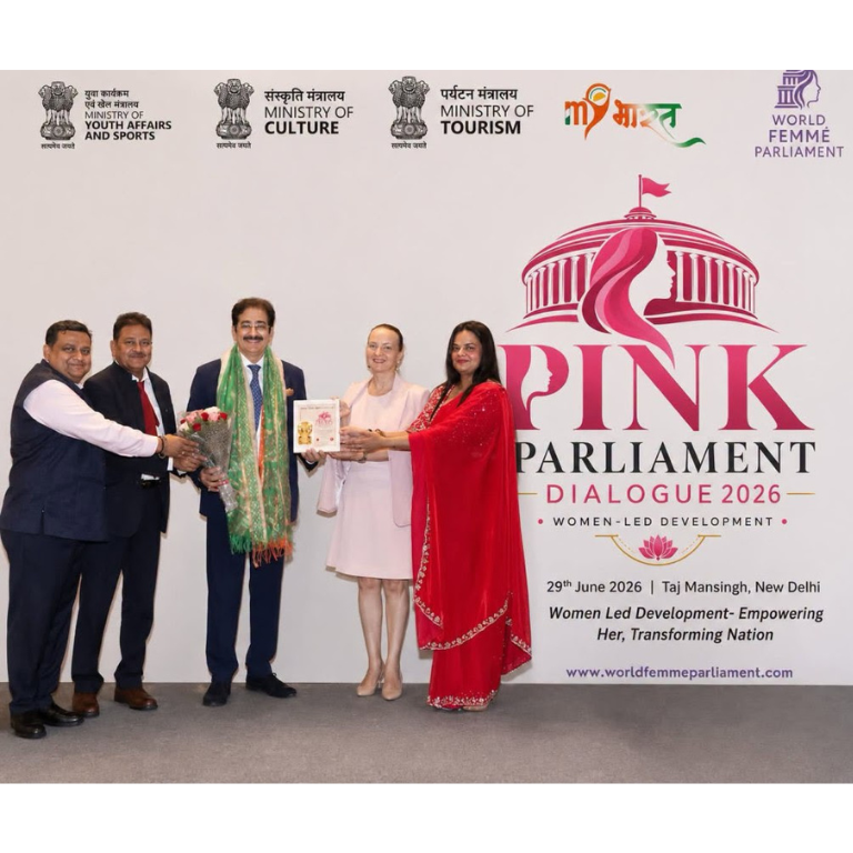 Dr. Sandeep Marwah Honoured by World Femme Parliament for Outstanding Contribution to Women’s Empowerment