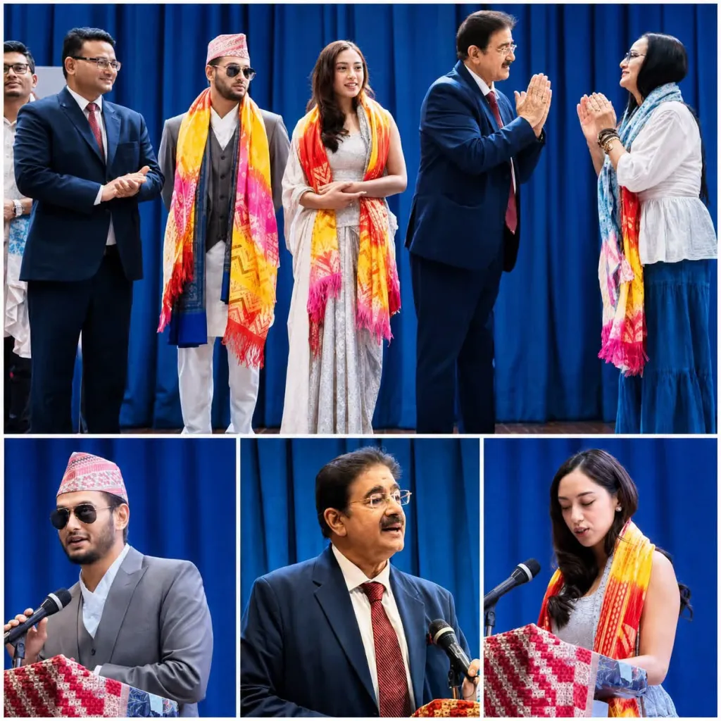 Nepali Film Stars Anna Sharma and Pradeep Khadka Honoured at Cultural Evening Hosted by Embassy of Nepal