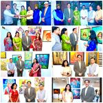 Dr. Sandeep Marwah Attends Group Art Exhibition at India Habitat Centre