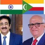 Dr. Sandeep Marwah Congratulates Hon. Consul General of Comoros on Independence Day