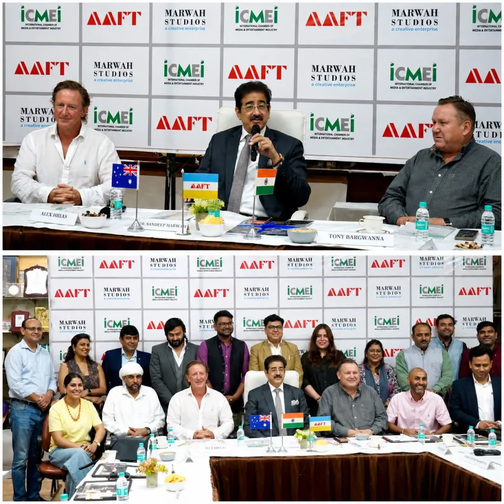 ICMEI Hosts Distinguished Australian Delegation at Marwah Studios to Strengthen Indo-Australian Film and Cultural Relations