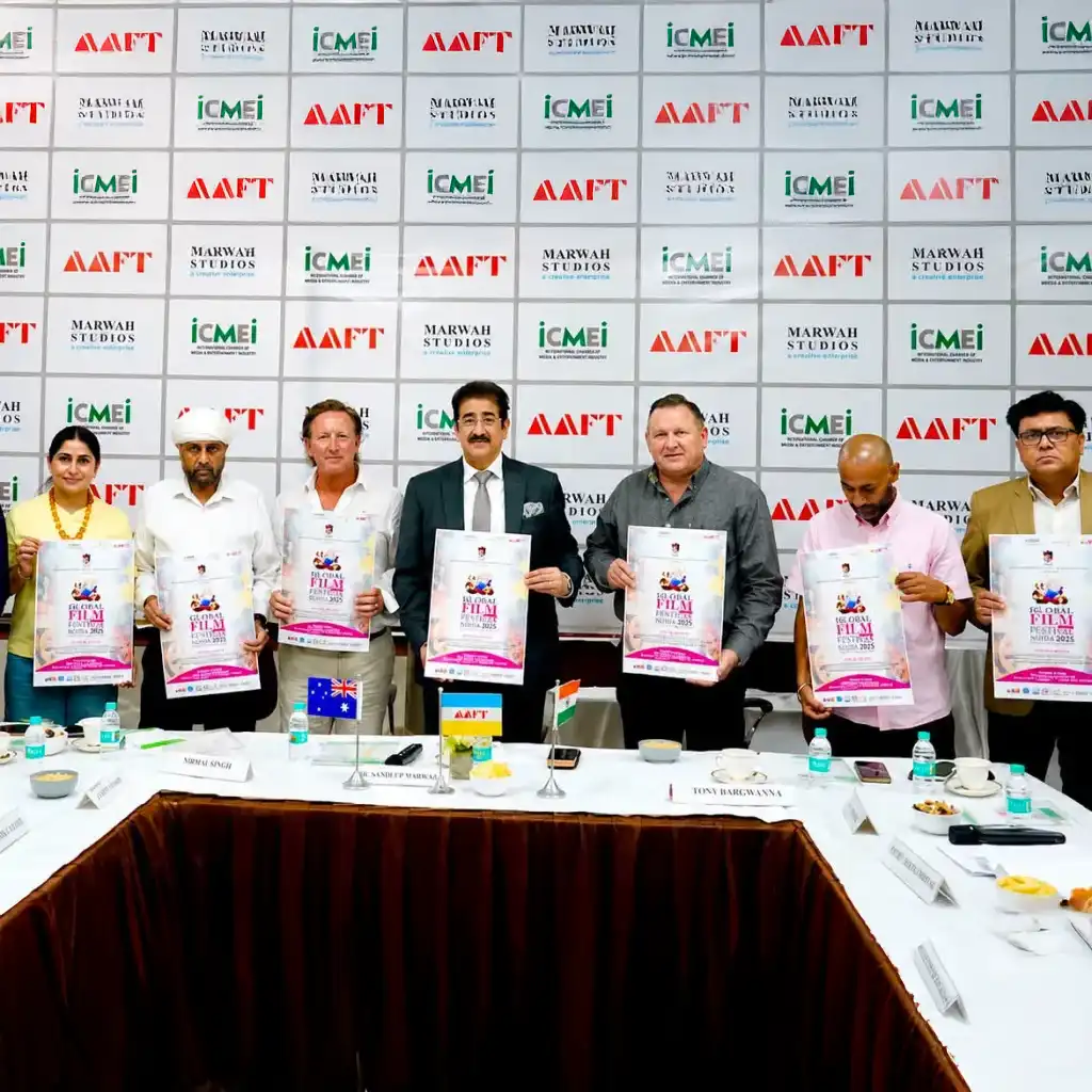 First Poster of 19th Global Film Festival Noida 2026 Unveiled at Marwah Studios in the Presence of Australian Delegation
