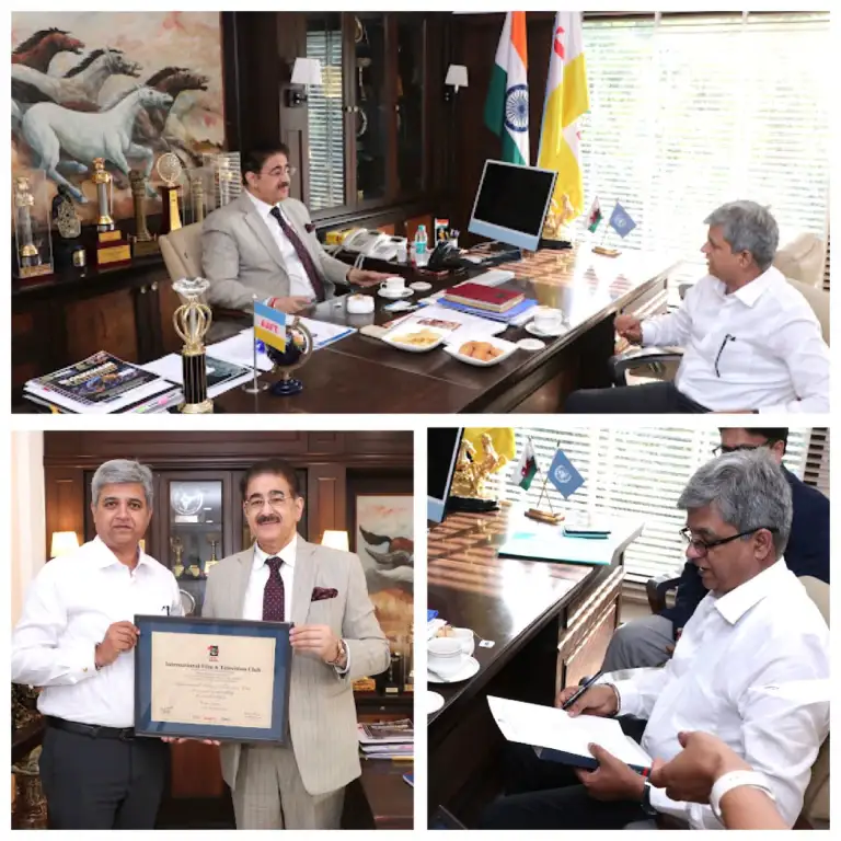 AAFT Confers IFTC Life Membership on Film India Expo CEO Mukesh Kumar
