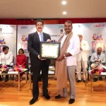 Dr. L. Murugan Presented with Patronship of Rashtriya Hindi Cinema Samman Samiti at 19th Global Film Festival Noida
